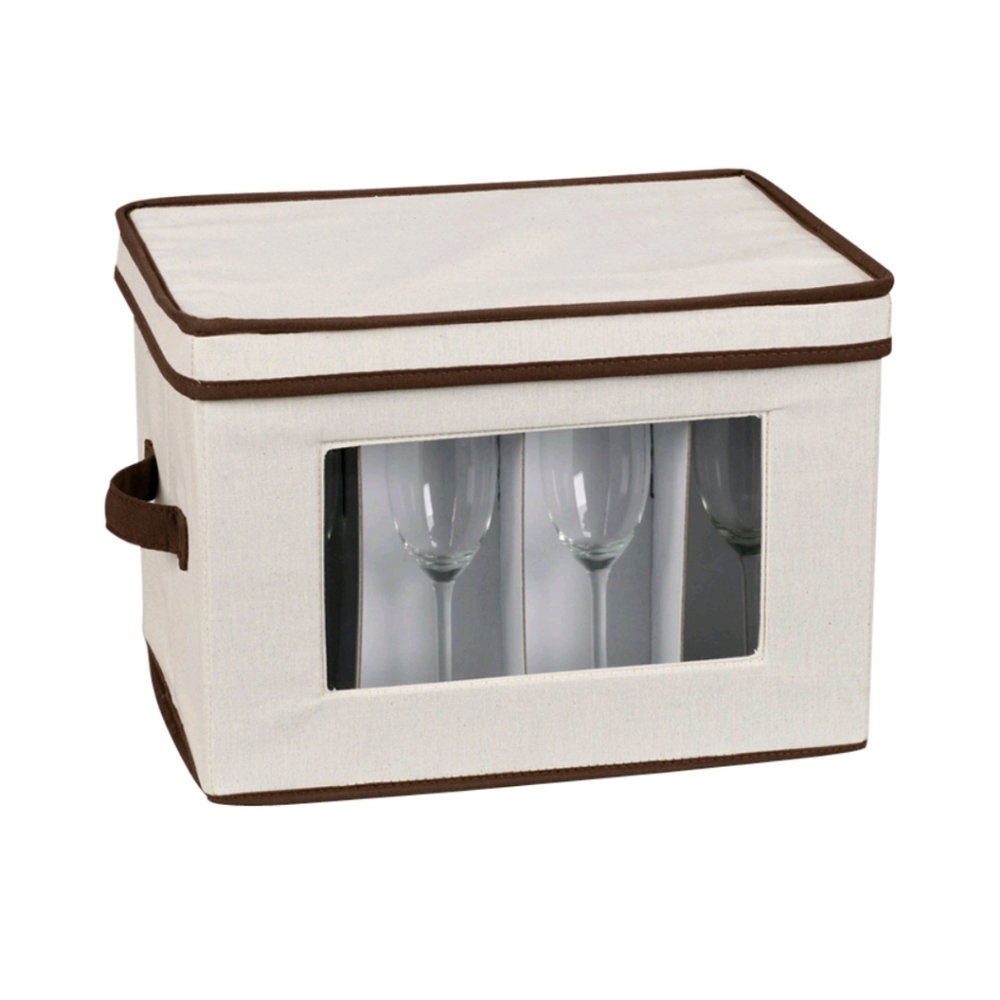 household essential window stemware flute chest